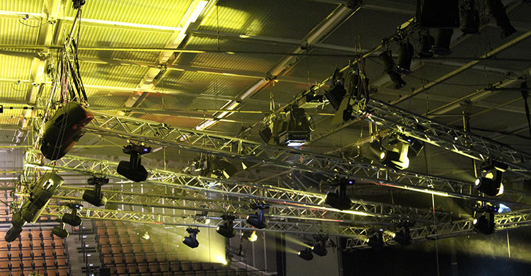 Über gute Erfahrungen zum Thema Bühnentechnik und Showtechnik verfügt die Eberthalle in Ludwigshafen.
